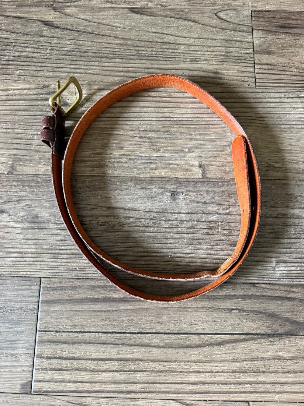 Coach Two-Tone Leather Belt